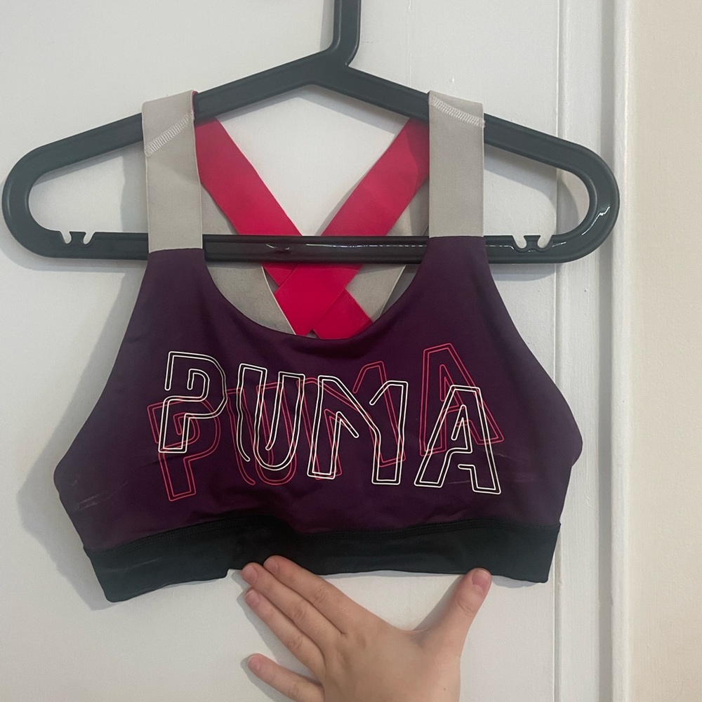 Puma high support sport bra , worn in good condition